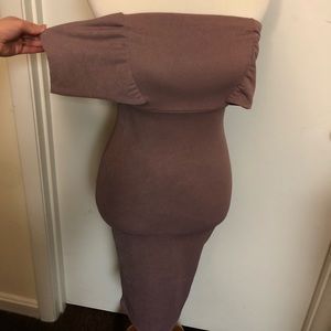 Off shoulder midi dress